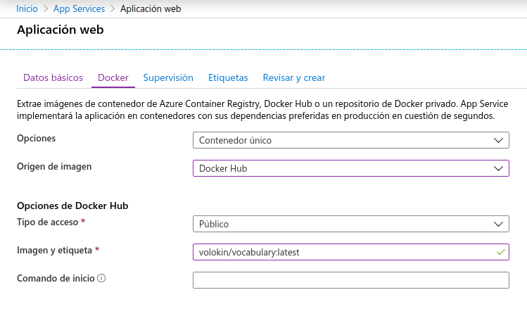 Docker en Azure